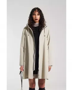 Плащ Mosebacke с капюшоном и длинными рукавами Stutterheim, коричневый/бежевый