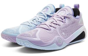 Баскетбольные кроссовки Andrew Wiggins AW3 с низким верхом, противоскользящие, износостойкие, мужские, разноцветные PEAK, Purple Blue Mismatched