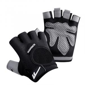 Полиэстеровые фитнес-перчатки Unisex WARRIOR, черный