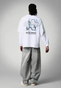 Футболка с принтом Bershka, White