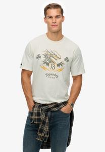 Рубашка Superdry Campaign Souvenir, кремовый