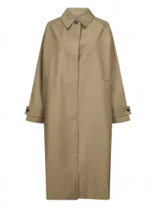 Пальто из хлопкового микса на пуговицах Studio Nicholson, нейтральный