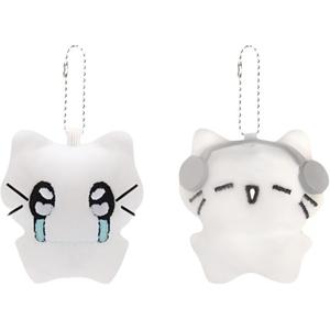 Очаровательная кукла-брелок с наушниками плачущий котенок плюш ROUERXIONG