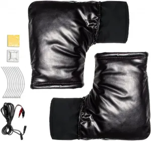 Зимние мотоциклетные перчатки на руль, ветрозащитные, с подогревом, 12 В, водонепроницаемые, для квадроциклов, скутеров и мотовездеходов, обеспечивающие постоянную температуру, Small portion