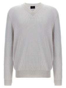 Свитер с V-образным вырезом Brioni, серый