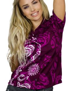 Блуза King Kameha Maori Wedding, фиолетовый