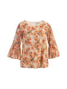 Женская блузка оранжевого и светло-желтого цвета Usha