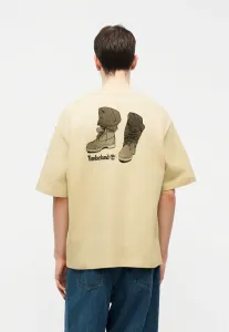 Футболка с коротким рукавом и принтом "тимбс на моих ногах" Timberland, Putty