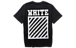 OFF WHITE Футболка Brushed Diag OFF-WHITE, Черный