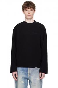 Длинный вафельный футболка с длинным рукавом Represent, черный