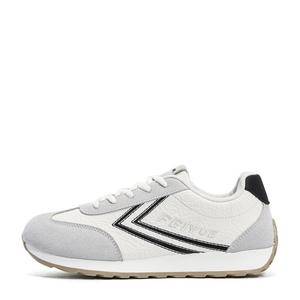 Износостойкие, легкие и дышащие низкие кроссовки для скейтбординга для женщин Feiyue, Beige Black