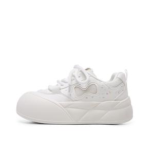 Скользоустойчивые, износостойкие, легкие, дышащие низкие скейтбордские туфли Women's Medd, белый