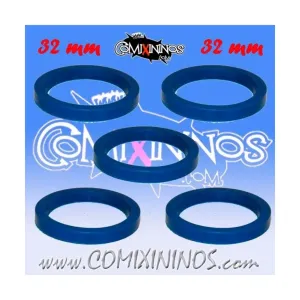 Резиновые кольца Deluxe 32 мм — синие, Fantasy Football Miniatures - Accessories (28mm)