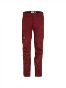 FJÄLLRÄVEN Трекинговые брюки бордового цвета
