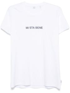 ASPESI футболка с надписью, белый