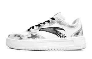 ANTA Расслабленные облачные чернила амортизация, износостойкие низкие кроссовки для скейтбординга унисекс white black