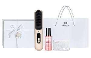 Беспроводная расческа для выпрямления волос ekdo зарядное утюжок для домашнего использования портативный щадящий утюжок с отрицательными ионами kd3820 KSKIN