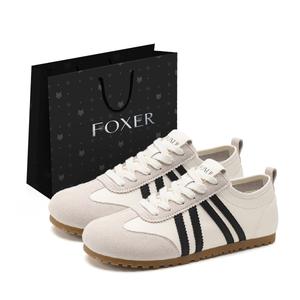 FOXER Женские противоскользящие легкие низкие повседневные туфли устойчивые к истиранию бежевые, цвет Beige