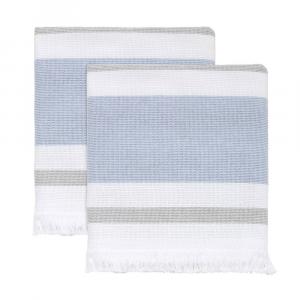 IZOD Clubhouse Stripe Набор полотенец для рук, 2 шт., синий