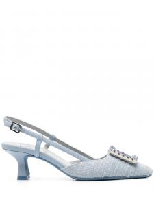 Туфли-лодочки Stefi с открытой пяткой 65 мм Roberto Festa, синий