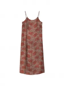 Миди-платье с цветочным принтом Uma Wang, красный