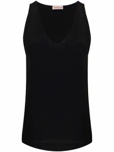 Топ с V-образным вырезом Blanca Vita, черный