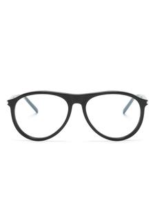 Saint Laurent Eyewear очки-пилоты с логотипом, черный