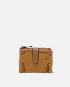 Маленький кошелек Oceans Diary из янтарной кожи Abbacino, желтый