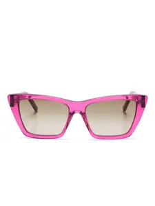 Солнцезащитные очки Mica Saint Laurent Eyewear, розовый