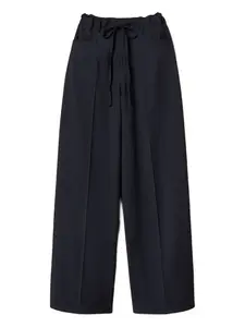 Широкие брюки с кулиской TWINSET, синий