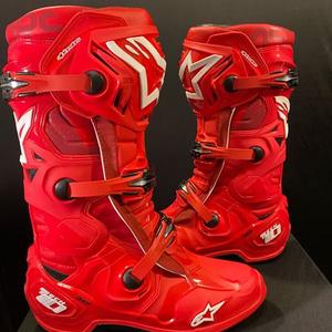 ALPINESTARS PROTECTS Italian a-star off-road мотоциклетные ботинки t10 гоночные ботинки противоударные длинные ботинки соревновательные трейловые туфли, размер 40.5