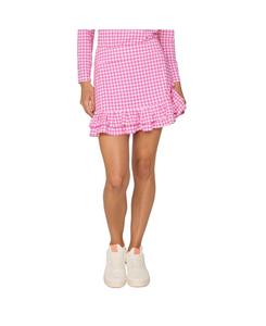 Шорты-юбка G Lifestyle с двойной оборкой G Lifestyle Clothing, Pink houndstooth