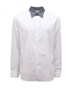 Итальянская рубашка, модель s74dl0686 Dsquared2, белый