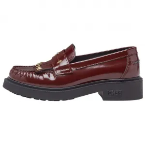 Лоферы женские бордовые Fendi