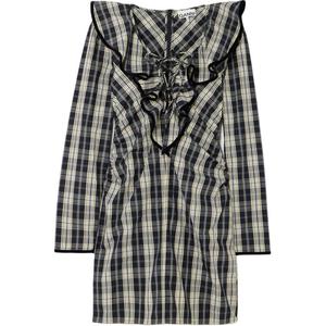 Женское платье с длинными рукавами GANNI, черный