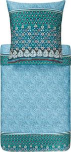 Комплект сатинового постельного белья Bassetti Mako LAGLIO цвет ЗЕЛЕНЫЙ V1 размер 200х200см+2х80х80