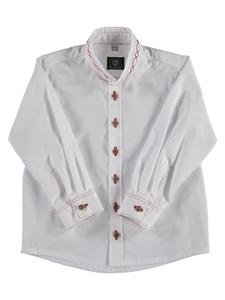 Детская традиционная рубашка Вабойо бело-красного цвета OS-Trachten