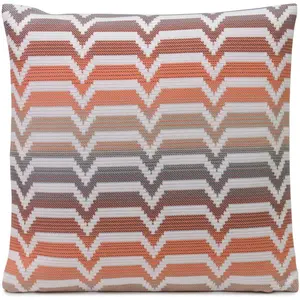 Наволочка Naxos Gözze, антрацит/оранжевый/белый