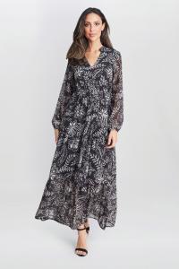 Воротник стойка с принтом Iona платье Gina Bacconi, черный