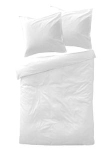 Jack Комплект постельного белья Mako из двух предметов, атласный, 135x200 см, однотонный белый