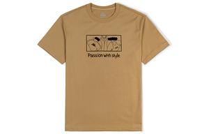 X SUNDOUDOUCHAHUASHI SS22 Футболка с рукавом дроп-шоулдер для мужчин Kappa, хаки-6320