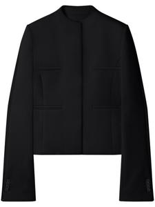 Courrèges креповая куртка Heritage с потайной застежкой, черный