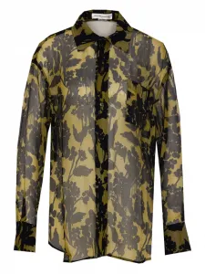 Шелковая рубашка VICTORIA BECKHAM, зеленый