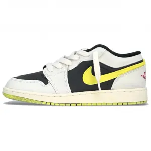 Jordan Женские баскетбольные кроссовки Air 1 Mini Barb 60 с низким верхом, износостойкие, винтажного цвета, цвет слоновой кости