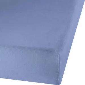 Простыня на резинке Erlangen" blue 90x190 cm - 100x200 cm" Erwin Müller