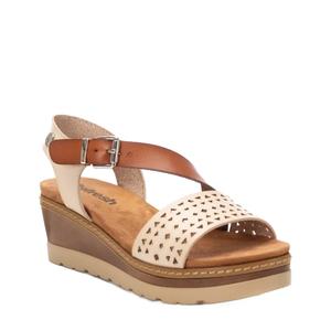 Женские сандалии-клин Refresh в цвете ледяной беж Xti, бежевый