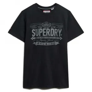 Футболка с коротким рукавом Superdry Heritage Brand Relaxed Fit, черный