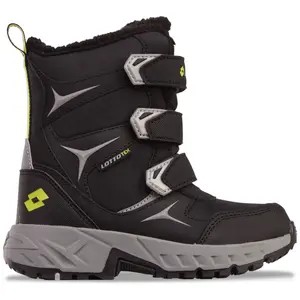 Ботинки на липучке Lotto — водонепроницаемые, ветрозащитные и дышащие, цвет BLACK-SILVER