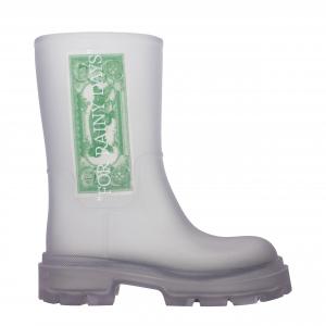 Прозрачные ботильоны из ПВХ Off-White, прозрачный