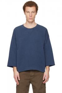 Visvim Синяя большая толстовка sb 3/4 dmgd